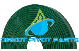1 1/2" x 300' Rivulis Green PVC Medium Pressure Layflat Hose Roll/FT