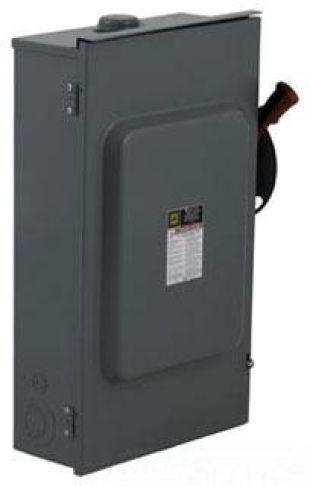 Sq D 60 Amp 240 Volt FUSIBLE Safety Switch NEMA 3R
