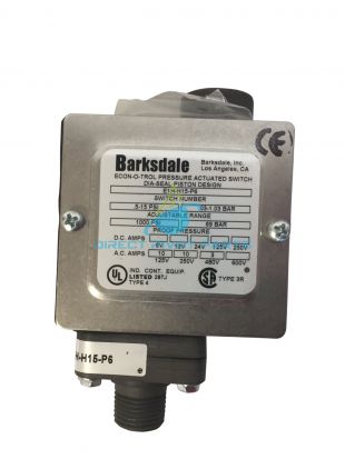 Enclosed E1H Barksdale Pressure Switch 0-90 PSI