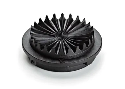 Mini Deflector KPS Flat (FL) 24 Medium Grooves Black