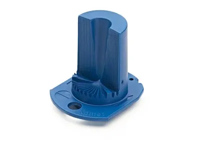 PC-180 Degree (Part Circle) Deflector Concave (CC) 15 Medium Grooves Blue