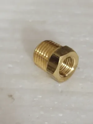 1/4" NPT x 1/8" NPT Hex Bushing
