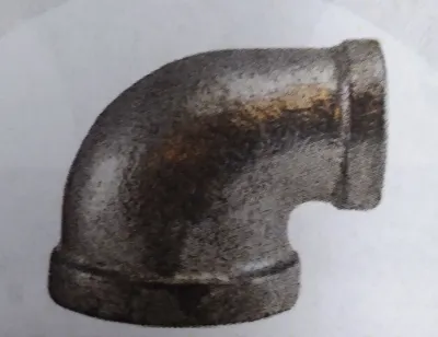 1 1/2" x 3/4" Galvanized Pipe Reducing Elbow 90 Degree