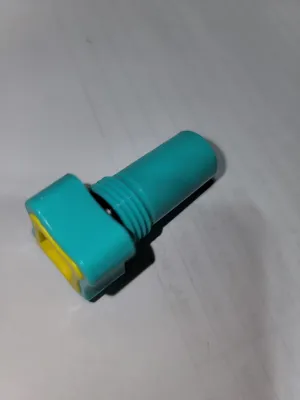 #10.5 TURQ/YEL Hand-Tight Color- Coded Nozzle