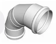 90 Degree Elbow - PVC Gasketed 12 Inch PIP