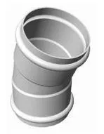 22.5 Degree Elbow - PVC Gasketed 12 Inch PIP