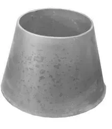 8" x 6" Black Steel Cone 10 Gauge