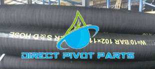 10" x 100' EPDM Rubber Cover Wire Reinforced Cut/FT
