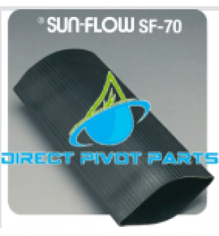 6" x 100' Black NBR/PVC Circular Woven Roll/FT