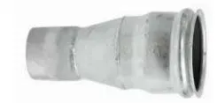 Galvanized Steel Discharge Adapter Size 6" x 8"