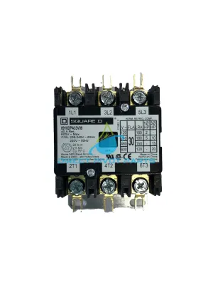 Square D Definite Purpose Contactor 30 Amp 3-Pole 240V