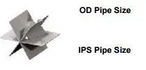 10" Stainless Steel Flow Straightener Straightening Vane IPS Pipe