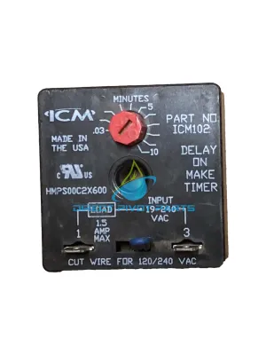 ICM102 Delay On Timer .03-10 Adjustable Delay