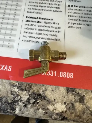 Dripper tank ON/OFF Valve
