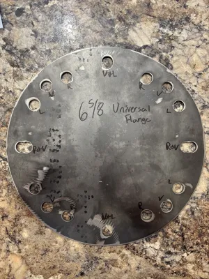 6 5/8" Universal Pivot Flange-Blind 10ga