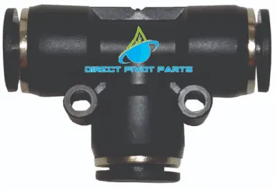 3/8" Swivel Hose Connector Tee - Nylon Valve Fittings