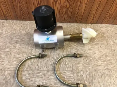 Geyser saddle type flow meter 10"