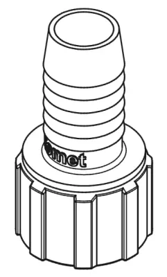 Adapter 3/4" Hose barb x 3/4" FNPT