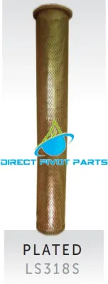 Plated 3" x 18" with 3/32" Mesh, Rolled End Pipe
