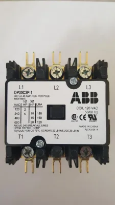 ABB Definite Purpose Contactor 30 Amp 3-Pole 120V