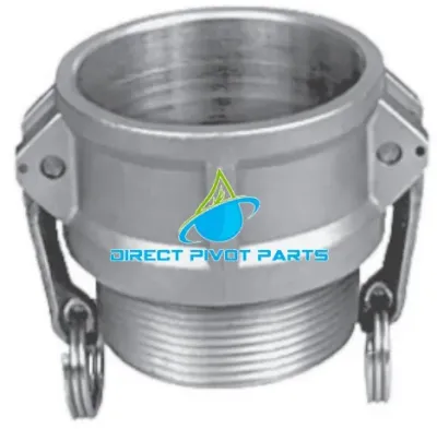8" Aluminum Female Coupler X Male NPT Camlock 