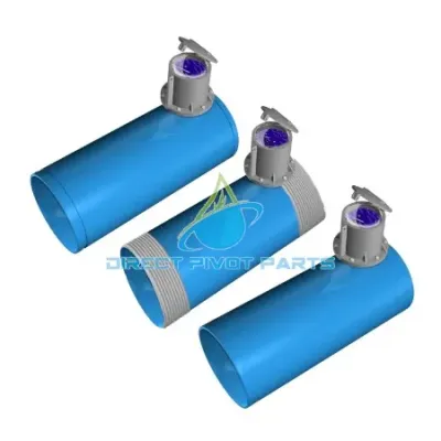 8" Fixed Ell Meter MG100 Grooved End 