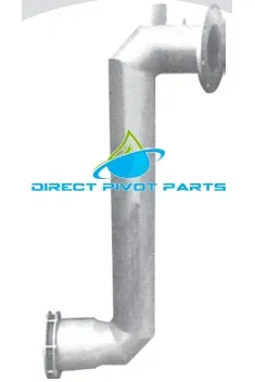 10" PIP x 52" Water Tight Galvanized Gooseneck