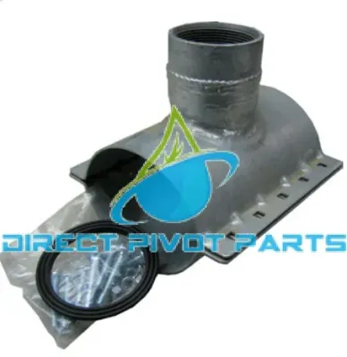 8" x 4" Galvanized Saddle with Female Thread