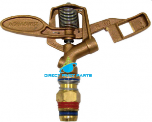 Aqua Burst 3/4" Full Circle Brass Impact Sprinkler-Torque Driven (Choose Style)