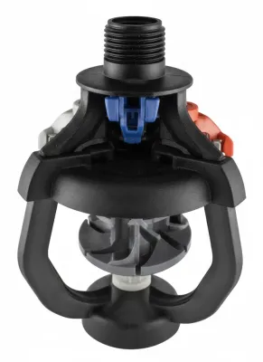 i-Wob2 UP3: Standard-angle 6-groove (grey deflector), 3/4" M NPT (Choose Size)