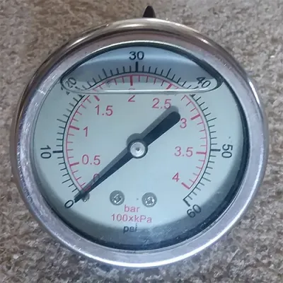 2.5" Senninger Sprinkler Pressure Gauge, Glycerin Filled 0-100 PSI