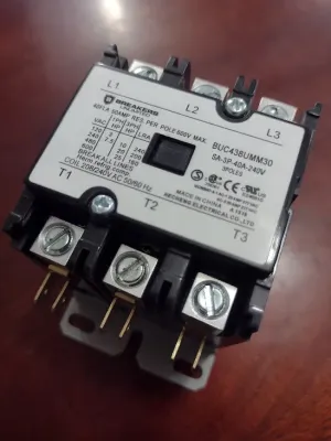 BU 3 Pole 30 Amp 480 V Coil Contactor