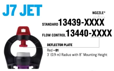 J7 JET Standard - SPRAY TOP, #45 PURPLE NOZZLE