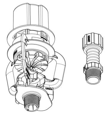 KPT-Peak with Link Connector Komet Precision Twister White deflector / Low profile trajectory
