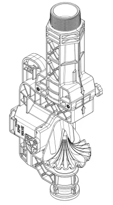 KPW - Komet Precision Wave Connection 2” Yellow Deflector