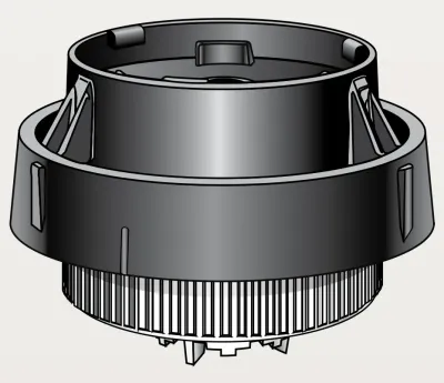 LDN UP3 Bubbler Pad Assembly – Cotton (white) pad