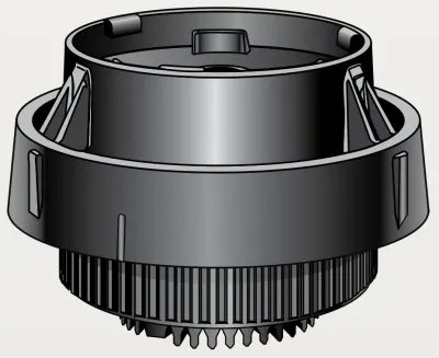 LDN UP3 Bubbler Pad Assembly – Flat (Black) (Choose Pad Type)