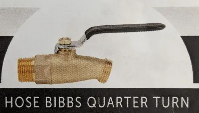 3/4" SILLCOCK X 3/4" MHT HOSE BIBB QUARTER TURN