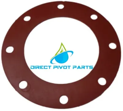 8" x 1/16", 150# Full Face Flange Gasket Red Rubber