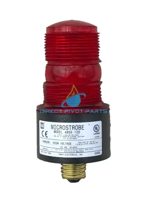 STROBE Light Bulb 120 Volt AC Screw-In Type Red 