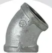 2 1/2" Galvanized Pipe Elbow 45 Degree