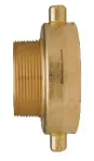 2 1/2" F NST x 1" M NPS BRASS HYDRANT ADAPTER