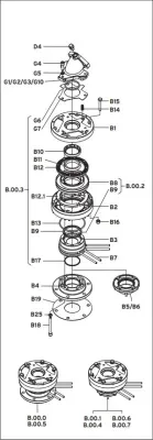 Komet Twin 101 Plus Housing Parts