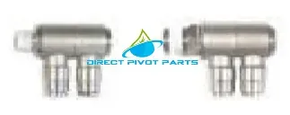 1/4" x 1/8" NPT Swivel Splitter Tee- Brass Valve Fittings