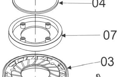 Aqua Burst X100 End Gun Part- Plastic Brake Disc