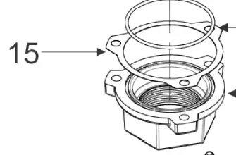 Aqua Burst X100 End Gun Part- Housing Gasket