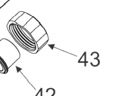 Aqua Burst X100 End Gun Part- Nozzle Retainer Nut