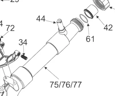 Aqua Burst X100 End Gun Part- Brass Washer