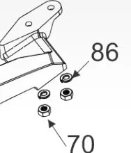 Aqua Burst X100 End Gun Part- Split Lock Washer 1/4" SS