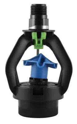 Xi-Wob UP3: 6 grooves, 10-degree trajectory (blue deflector), 3/4" M NPT (Choose Size)